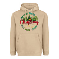 Mushroom Christmas Vibes Heavyweight Hoodie - MaliasSmallBusiness