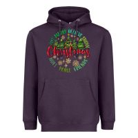 Plum Christmas Vibes Heavyweight Hoodie - MaliasSmallBusiness
