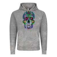Cloud Rock sugar skull Vintage Hoodie - FaDigitalArtStudio