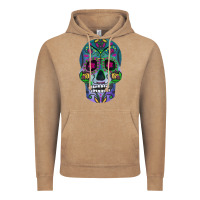 Vintage Coffee sugar skull Vintage Hoodie - FaDigitalArtStudio