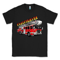 Black firefighter fire truck Classic Tee - Artiststas