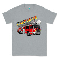 Heather Grey firefighter fire truck Classic Tee - Artiststas