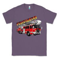 Lavender firefighter fire truck Classic Tee - Artiststas