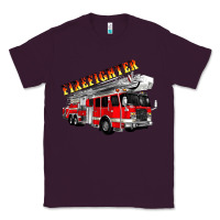 Plum firefighter fire truck Classic Tee - Artiststas