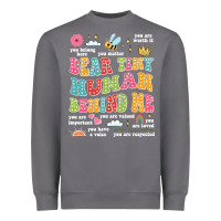 Storm customized teacher dear tiny human behind me back Heavyweight Sweatshirt - JahusDesignShop