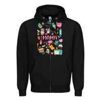 Black can't talk right now doing mama stay at home stuff Zipper Hoodie - MaliasSmallBusiness