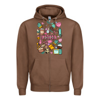 Chestnut can't talk right now doing mama stay at home stuff Zipper Hoodie - MaliasSmallBusiness