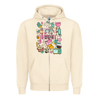 Sandshell can't talk right now doing mama stay at home stuff Zipper Hoodie - MaliasSmallBusiness