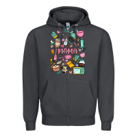 Smoke can't talk right now doing mama stay at home stuff Zipper Hoodie - MaliasSmallBusiness
