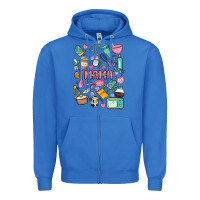 True Royal can't talk right now doing mama stay at home stuff Zipper Hoodie - MaliasSmallBusiness