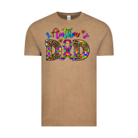 Vintage Coffee rainbow colors autism dad Vintage Tee - AdoDesignShop