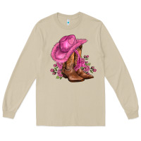 Mushroom valentines day boots cowgirl hat and roses Long Sleeve Tee - AdoDesignShop