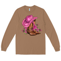 Toasted Coconut valentines day boots cowgirl hat and roses Long Sleeve Tee - AdoDesignShop