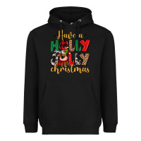 Black have a holly jolly christmas Heavyweight Hoodie - MaliasSmallBusiness