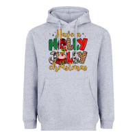 Heather Grey have a holly jolly christmas Heavyweight Hoodie - MaliasSmallBusiness
