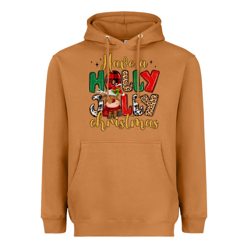 Have A Holly Jolly Christmas Heavyweight Hoodie by MaliasSmallBusiness | Teevron