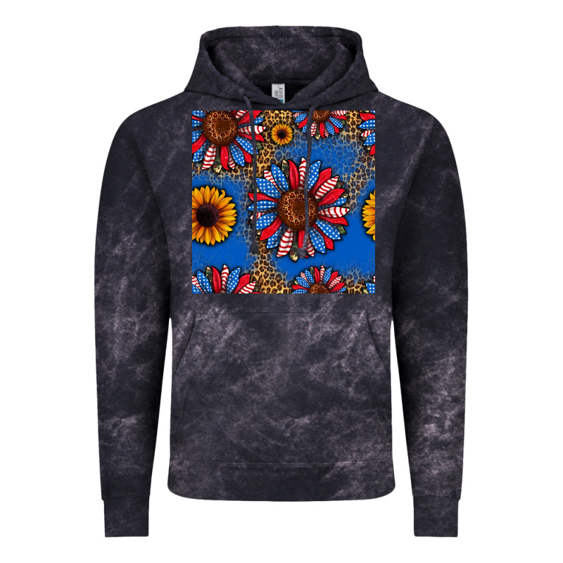 Usa Sunflowers Seamless Pattern Vintage Hoodie by HRA Design Shop | Teevron
