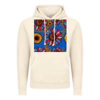 Vintage Artic usa sunflowers seamless pattern Vintage Hoodie - HRA Design Shop