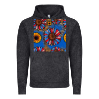 Vintage Black usa sunflowers seamless pattern Vintage Hoodie - HRA Design Shop