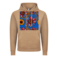 Vintage Coffee usa sunflowers seamless pattern Vintage Hoodie - HRA Design Shop