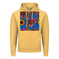 Vintage Mustard usa sunflowers seamless pattern Vintage Hoodie - HRA Design Shop