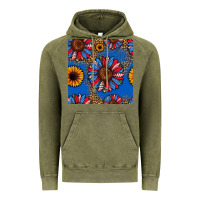 Vintage Olive usa sunflowers seamless pattern Vintage Hoodie - HRA Design Shop
