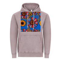 Vintage Zinc usa sunflowers seamless pattern Vintage Hoodie - HRA Design Shop
