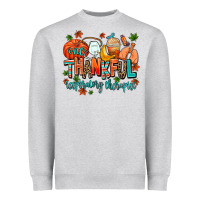 Heather Grey one thankful respiratory therapist Heavyweight Sweatshirt - AdoDesignShop