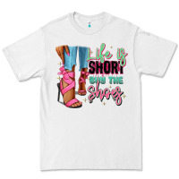 White Afro heels Premium Tee - RanaPortraitStore