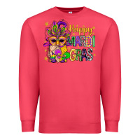 Cardinal Happy Mardi Gras With Gnome Premium Sweatshirt - BundleAndBundleShop