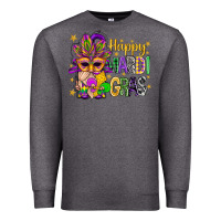 Charcoal Heather Happy Mardi Gras With Gnome Premium Sweatshirt - BundleAndBundleShop
