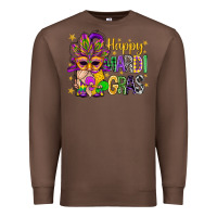 Chestnut Happy Mardi Gras With Gnome Premium Sweatshirt - BundleAndBundleShop