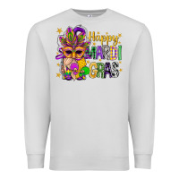 Dove Grey Happy Mardi Gras With Gnome Premium Sweatshirt - BundleAndBundleShop
