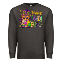 Smoke Happy Mardi Gras With Gnome Premium Sweatshirt - BundleAndBundleShop