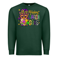 Sports Green Happy Mardi Gras With Gnome Premium Sweatshirt - BundleAndBundleShop