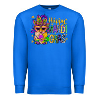 True Royal Happy Mardi Gras With Gnome Premium Sweatshirt - BundleAndBundleShop