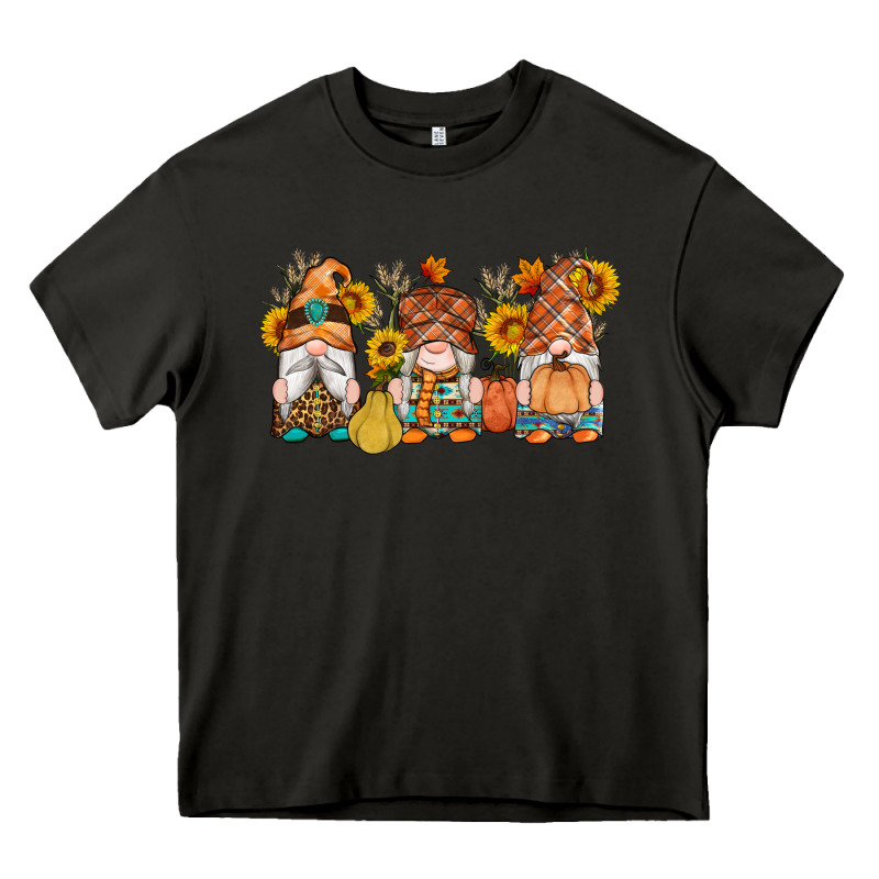 Fall Gnomes Pumpkin Sunflowers Heavy Core Tee by Artiststas | Teevron