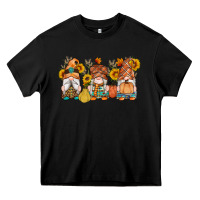 Black fall gnomes pumpkin sunflowers Heavy Core Tee - Artiststas