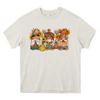 Cream fall gnomes pumpkin sunflowers Heavy Core Tee - Artiststas