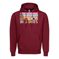 Burgundy a lot can happen in 3 days Zipper Hoodie - MaliasSmallBusiness