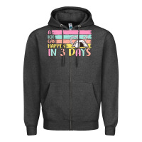 Charcoal Heather a lot can happen in 3 days Zipper Hoodie - MaliasSmallBusiness