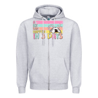Heather Grey a lot can happen in 3 days Zipper Hoodie - MaliasSmallBusiness