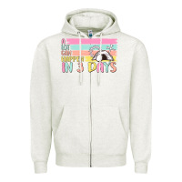 Oatmeal Heather a lot can happen in 3 days Zipper Hoodie - MaliasSmallBusiness