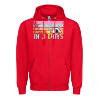 Red a lot can happen in 3 days Zipper Hoodie - MaliasSmallBusiness