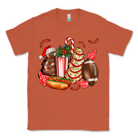 Copper Christmas tree cake American football  ball and hot dogs ado Classic Tee - AdoDesignShop
