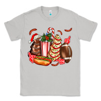 Moon Dust Christmas tree cake American football  ball and hot dogs ado Classic Tee - AdoDesignShop