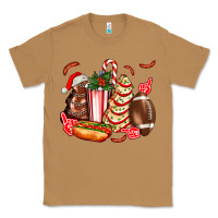 Toasted Coconut Christmas tree cake American football  ball and hot dogs ado Classic Tee - AdoDesignShop