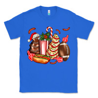True Royal Christmas tree cake American football  ball and hot dogs ado Classic Tee - AdoDesignShop