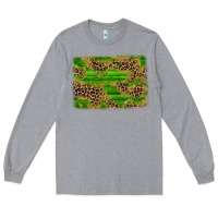 Heather Grey western leopard distressed background Long Sleeve Tee - AdoDesignShop