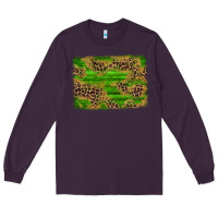 Plum western leopard distressed background Long Sleeve Tee - AdoDesignShop